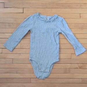 Carter's 24mo long-sleeved grey bodysuit